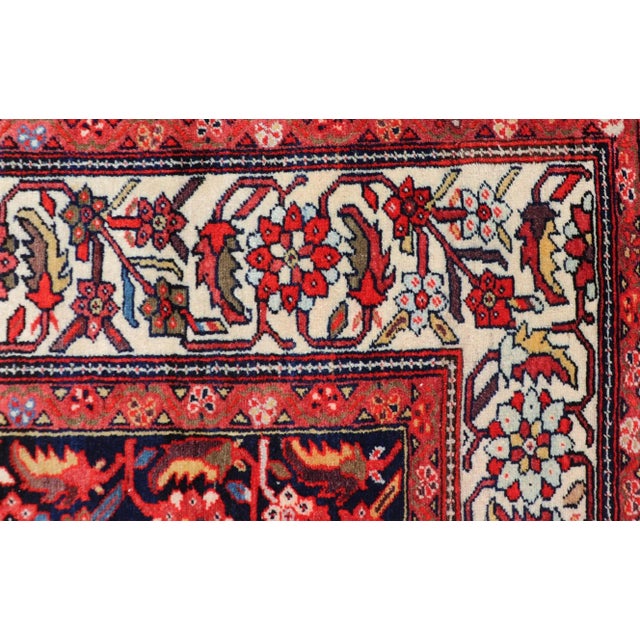 Antique Persian Fine Malayer Rug With All-Over Floral Design 4'0 X 6'0 For Sale - Image 9 of 12