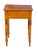 Antique 19th Century Sheraton New England Tiger Maple Work Table / Nightstand For Sale - Image 9 of 12