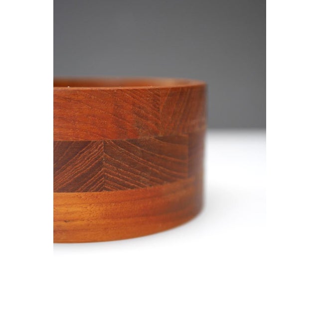 Small Mid-Century Danish Modern Teak Bowl by Kjeni Merløse, Denmark, 1960s For Sale - Image 10 of 12