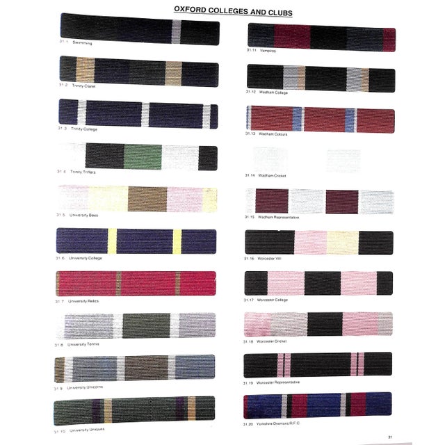 "Club and Regimental Colours. Pattern Book W/ 1000 Swatches W/ 48 Additional Swatches of Historic Club" 1995 Gissop, Peter For Sale - Image 12 of 18