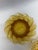 Mid-Century Modern Mid-Century Amber Glass Swirl & Pinwheel Catchall Bowls - Pair For Sale - Image 3 of 9