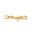 Gender: Unisex Metal Type: 18K Yellow & White Gold Length: 1.25 inches Width: 11.60 mm Weight: 1.80 grams Unisex 18K white...