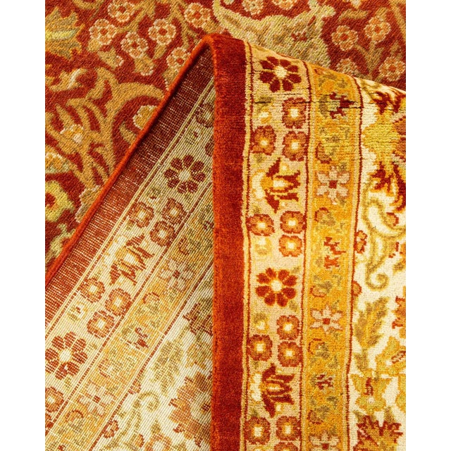 Vintage Moroccan Hand Knotted Wool Area Rug, Orange - 6'3" X 9'4" For Sale In New York - Image 6 of 9