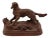 Antique Hand Carved Black Forest Sporting Dog Statue Sculpture 13" For Sale