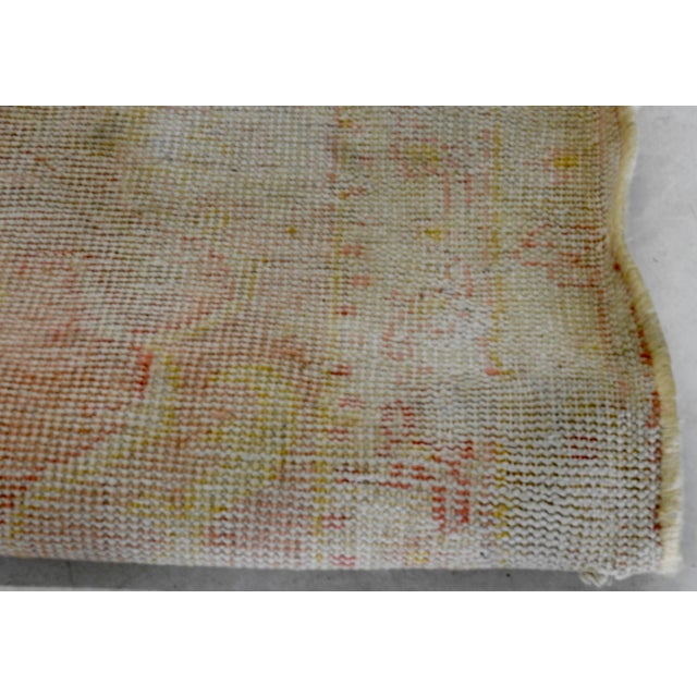 White 19th Century Turkish Oushak Rug For Sale - Image 8 of 10