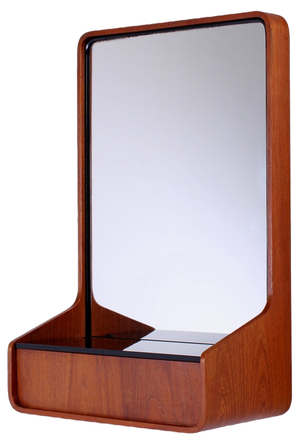 Teak Euroika Mirror Console by Friso Kramer for Auping, 1960s
