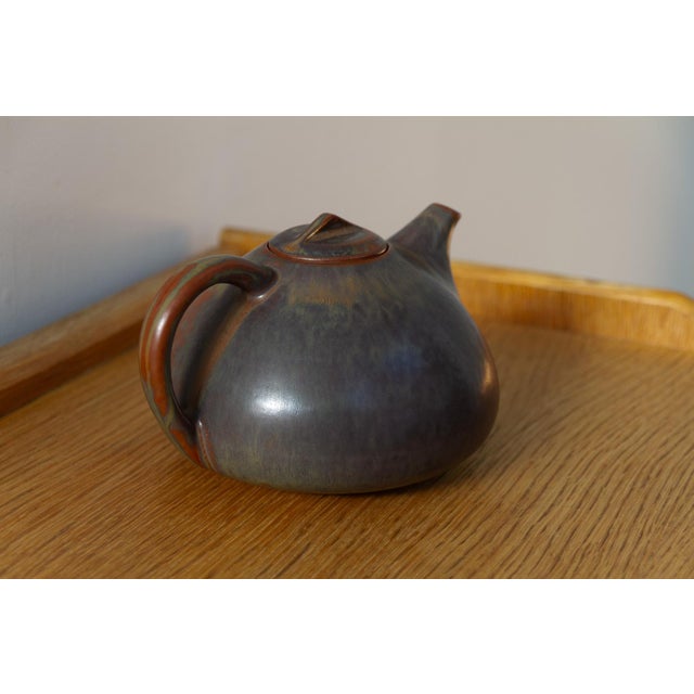 Danish Teapot in Glazed Ceramic by Eva Stæhr-Nielsen for Saxbo, 1950s For Sale - Image 15 of 18