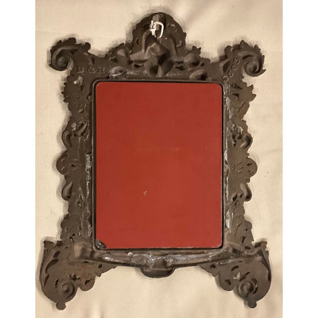 American Late 19th Century Bradley & Hubbard Victorian Pierced Brass Wall Mirror No. 3564 – Ornate American Aesthetic Movement Mirror For Sale - Image 3 of 6