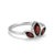 Garnet Lotus Ring – Marquise Cut Natural Garnet • January Birthstone • Dainty Gold or Silver Ring Illuminate your style...