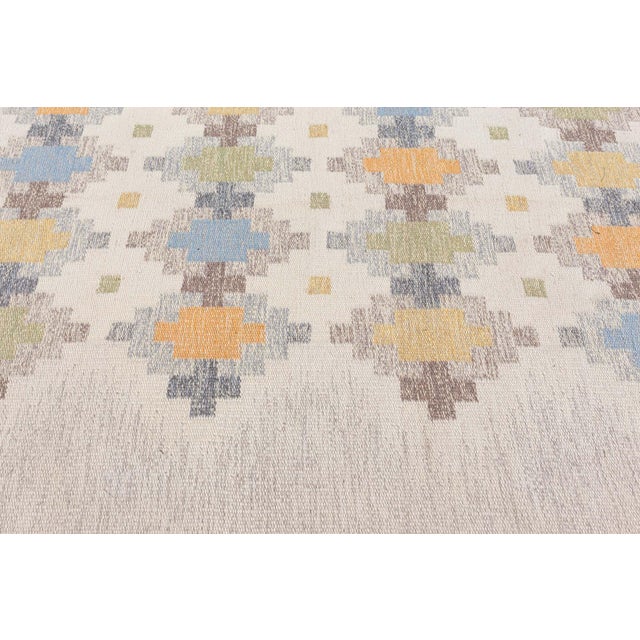 Doris Leslie Blau Vintage Swedish Flat Weave Rug by Erik Lundberg For Sale In New York - Image 6 of 9