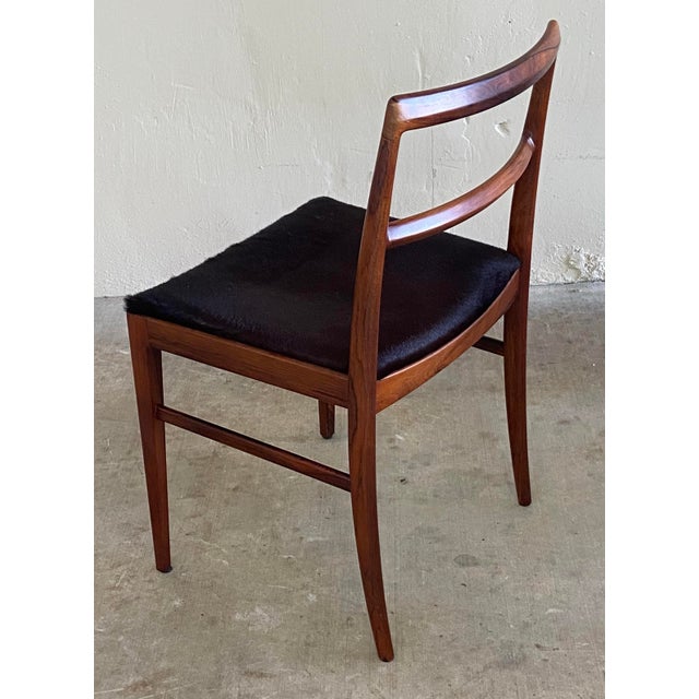 Chestnut Vintage Danish Modern Rosewood Dining Chairs Attributed Arne Vodder — Set of Six For Sale - Image 8 of 10
