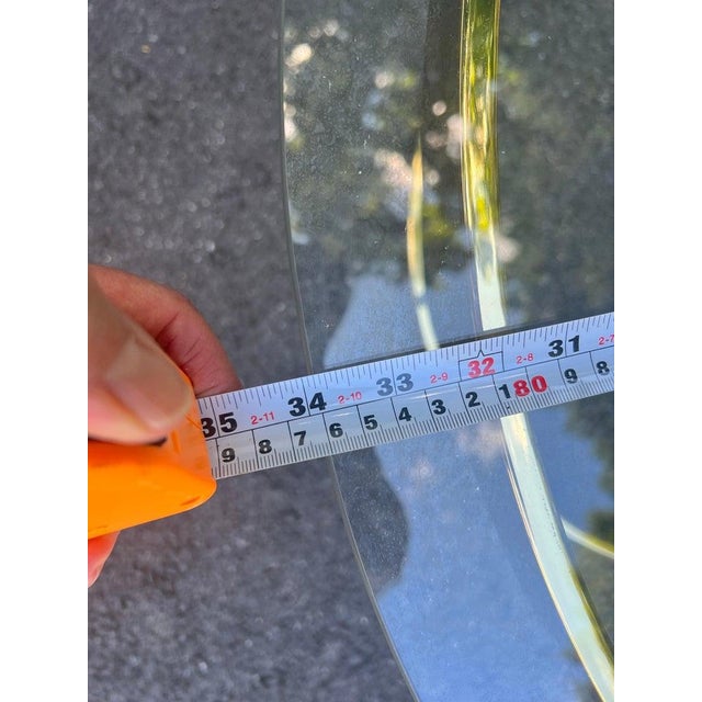 Milo Baughman Round Brass and Glass Table For Sale - Image 17 of 18