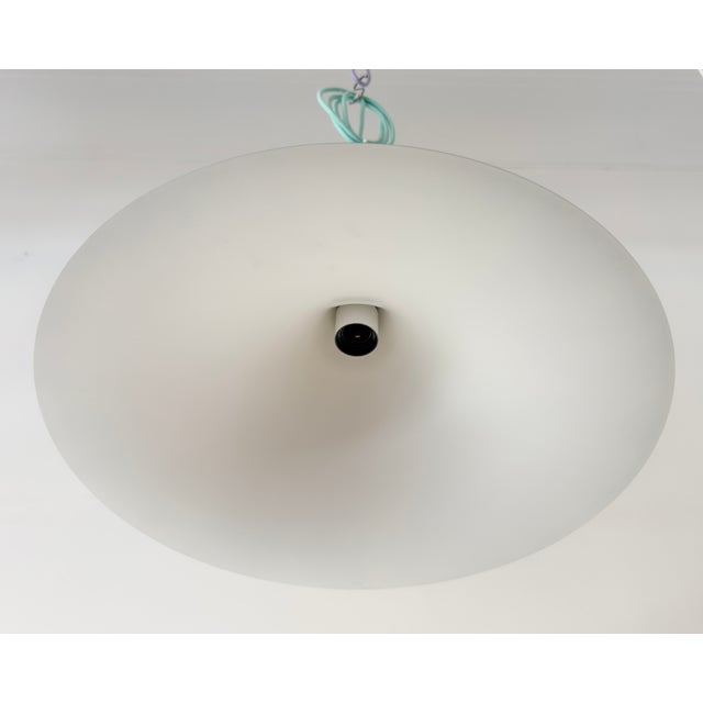 Turquoise Semi-Pendant by Claus Bonderup & Torsten Thorup for Lyfa, Denmark, 1968 For Sale - Image 9 of 18