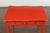Wood French 1820s Restauration Period Red Side Table with Serpentine Top and Drawer For Sale - Image 7 of 12