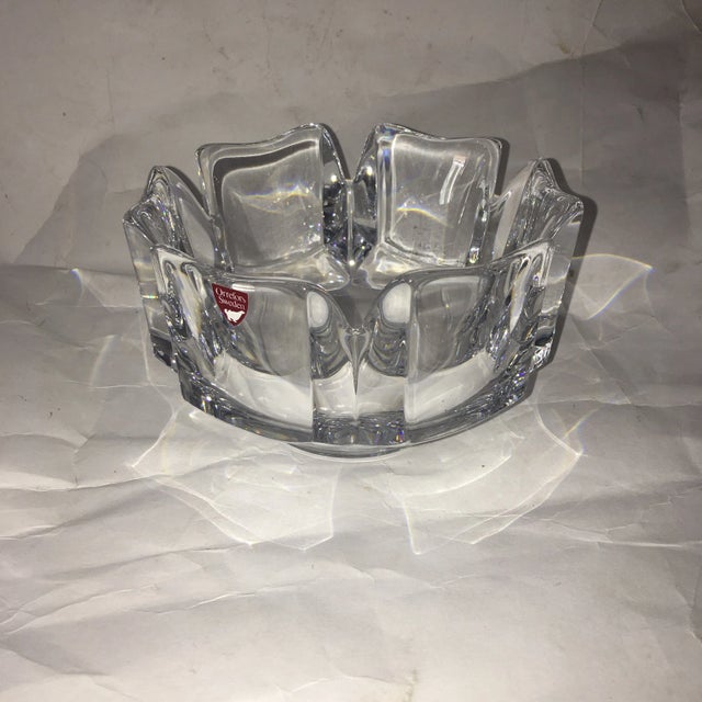 Orrefors Orrefors Decorative Crystal Bowl For Sale - Image 4 of 4