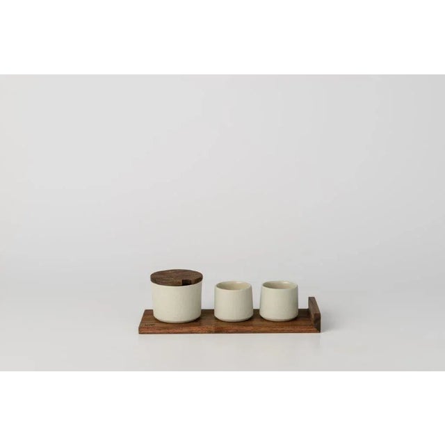 Not Yet Made - Made To Order Sugar Bowl, Two Cups and Spoon from Stilleben, Set of 5 For Sale - Image 5 of 5