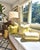 Outdoors and Indoors Contemporary Pastel Yellow Cylinder Pillows, by Arlene Angard, Set of 2 For Sale - Image 9 of 10