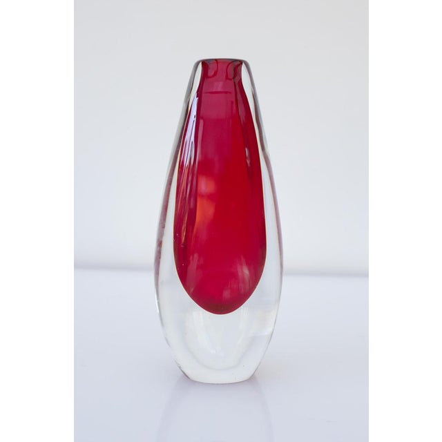 Mid-Century Modern Scandinavian Sommerso Art Glass Vase by Ernst Gordon, 1960s For Sale - Image 12 of 12