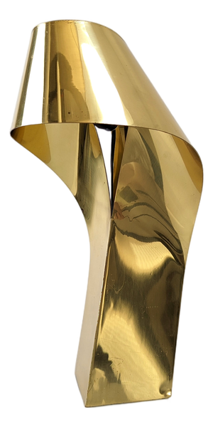 Vintage Brass Sculpture Lamp by Serge Mansau, 1970s