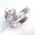 Silver Louis Vuitton LV Monogram Signature Diamond Fusion White Gold Ring, Size 5.75 For Sale - Image 8 of 12