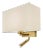 Brushed Brass Led Focus Reading Light With Shade For Sale
