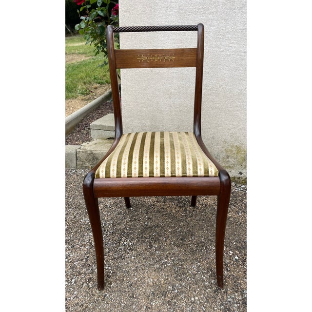 Vintage Mahogany Table with Chairs, 1970s, Set of 7 For Sale - Image 13 of 17