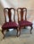 Queen Anne-style dining chairs by Cresent Furniture manufactured in the 1990's are well crafted in a classic design....