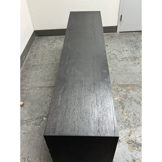 Restoration Hardware Davos Oak Media Console For Sale In San Francisco - Image 6 of 12