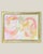 Pink, Green & Yellow Abstract Study by Contemporary California Artist This modern abstract painting is layered in soft...
