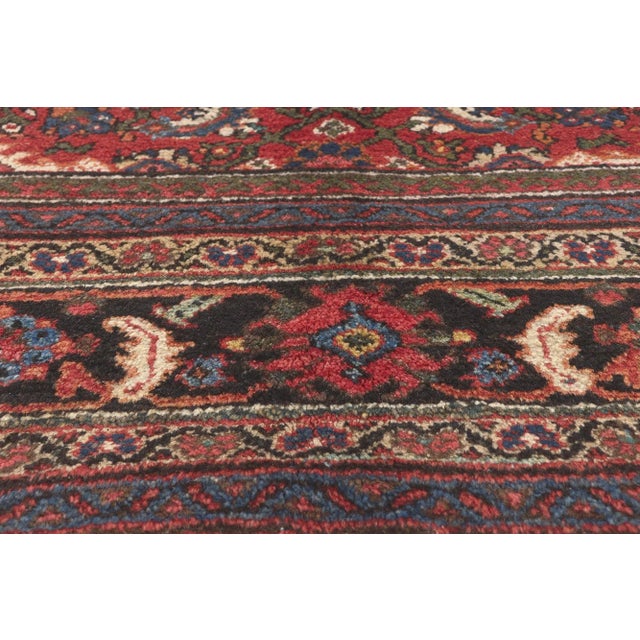 Early 20th Century Early 20th Century Antique Persian Mahal Rug - 08'10 x 11'10 For Sale - Image 5 of 9