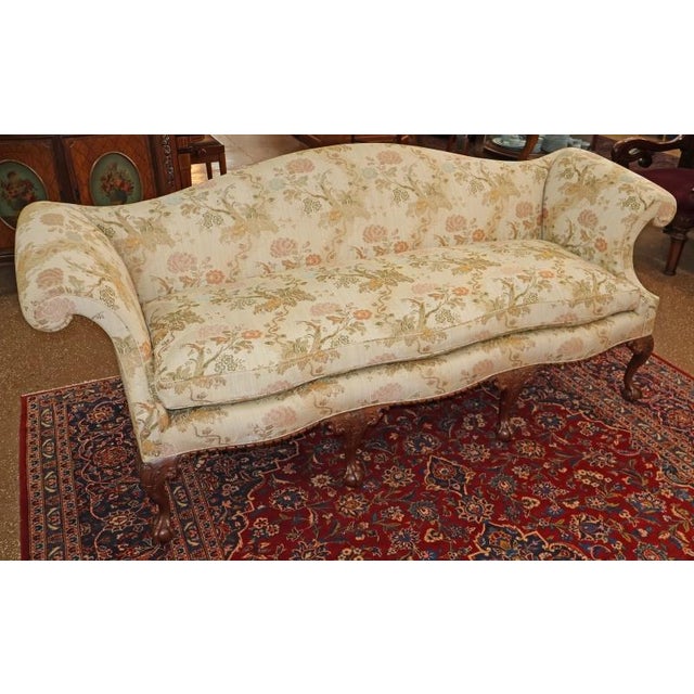 Kittinger Colonial Williamsburg CW-174 Chippendale Scalamandre Fabric Sofa Dimensions : 90" Wide X 36" Tall X 32" Deep...