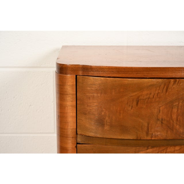Donald Deskey Style Art Deco Burl Wood Nightstand, Circa 1930s For Sale - Image 10 of 18