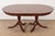 Wood Henkel Harris Georgian Banded Mahogany Double Pedestal Extension Dining Table, Newly Refinished For Sale - Image 7 of 14