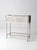 White Antique White Wicker Plant Stand With Removable Metal Liner For Sale - Image 8 of 18