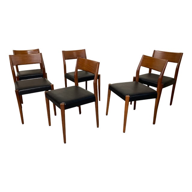 Vintage Scandinavian Chairs, 1960s, Set of 6 For Sale