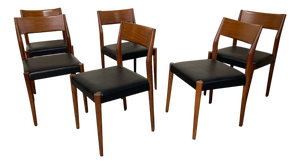 Vintage Scandinavian Chairs, 1960s, Set of 6
