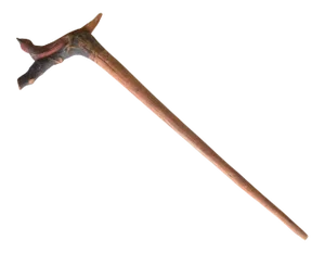 Vintage Hand Carved Folk Art Walking Cane With Red Bird