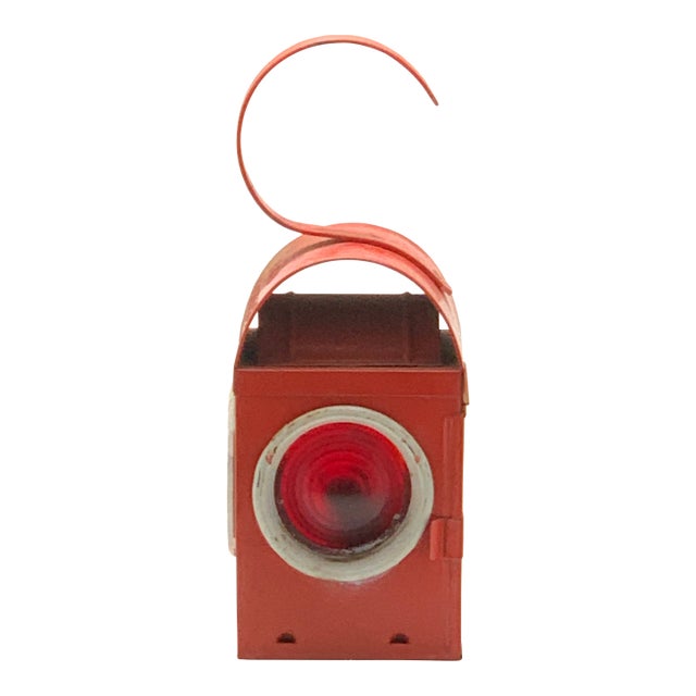 1940s Red Kenyon Ken Lite Lantern For Sale