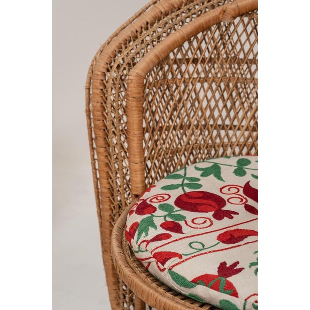 Swedish Woven Rattan Lounge Set, 1970s, Set of 4 For Sale - Image 11 of 13