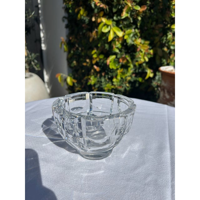 Vintage Ovefors Crystal Pedestal Bowl For Sale - Image 13 of 14