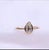 Gold 14k Yellow Gold Engagement Pear Shape Natural Diamond Ring Size 7 For Sale - Image 8 of 9