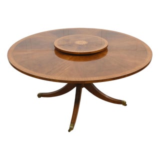 Mahogany Cross Banded Circular Dining Table, 1890s For Sale