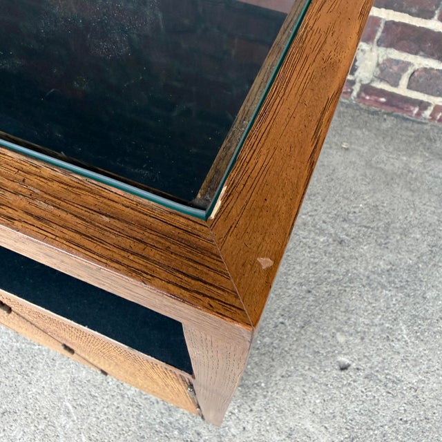 Jack Cartwright for Founders Mid-Century Walnut & Cane Bar Cart / Buffet Server, 1960s For Sale - Image 9 of 12