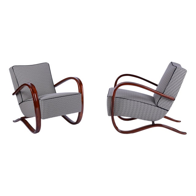 Art Deco H-269 Armchairs by J. Halabala for Up Závody, Czech, 1930s, Set of 2 For Sale