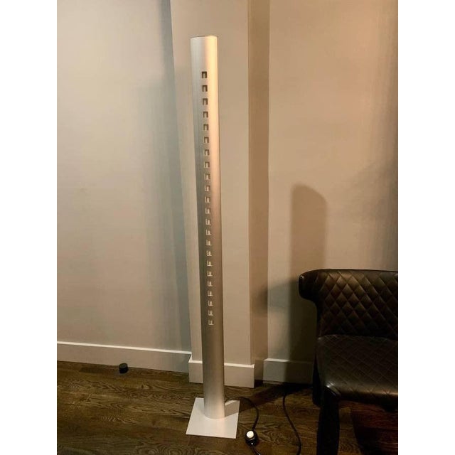 Postmodern Ligne Roset Extensia Brushed Aluminum Floor Lamp France For Sale In Boston - Image 6 of 8
