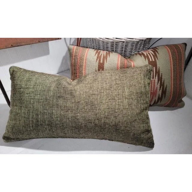Early 20th Century Pair of Hand Woven Bolster Pillows For Sale In Los Angeles - Image 6 of 6