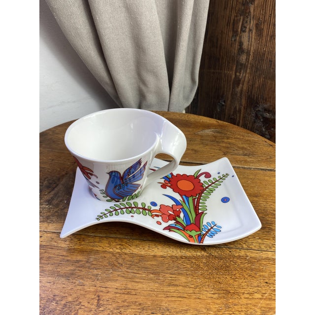 NewWave Acapulco Cup and Saucer from Villeroy & Boch, 2000s, Set of 2 For Sale - Image 12 of 12