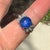 Late 20th Century Platinum Star Sapphire Ring, Size 5 For Sale - Image 4 of 4