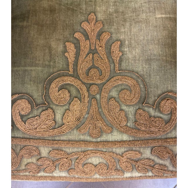 The armchairs have many small defects due to age and wear, a small hole in the back and some lacks in the final fringe, a...