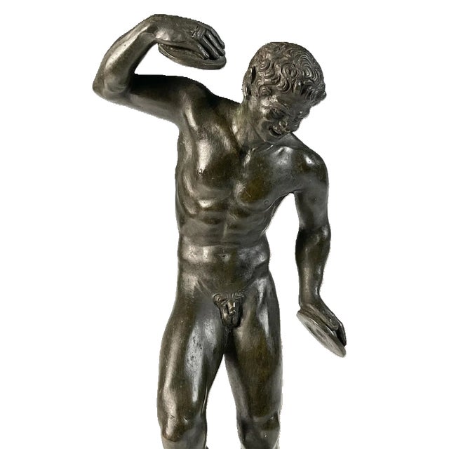 Classical Roman Mid 19th Century Dancing Faun Bronze For Sale - Image 3 of 5
